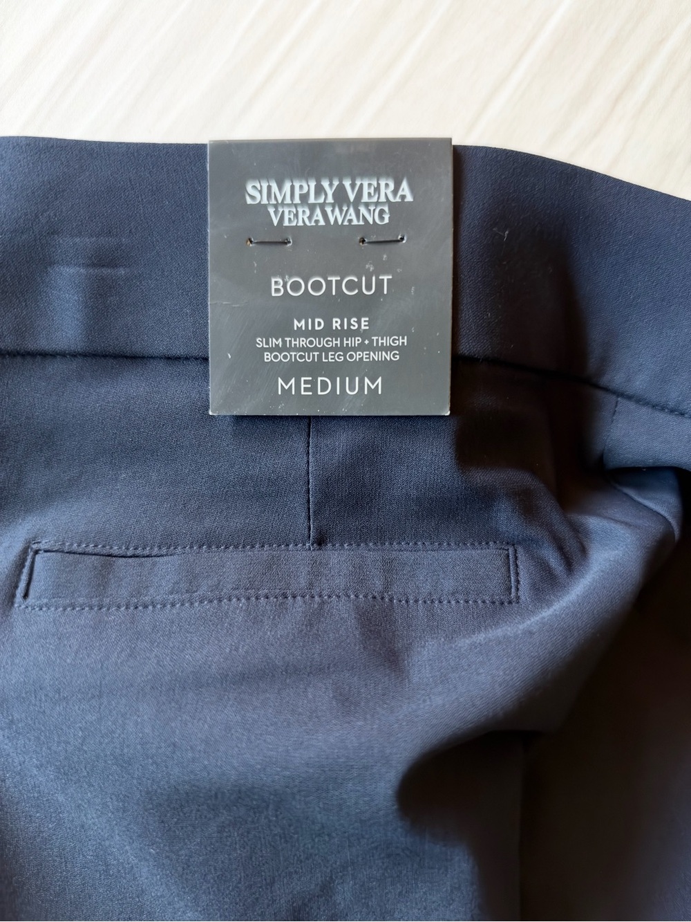 Simply Vera Vera Wang Women's Bootcut Pants - Navy